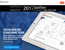 Tablet Screenshot of coachthem.com